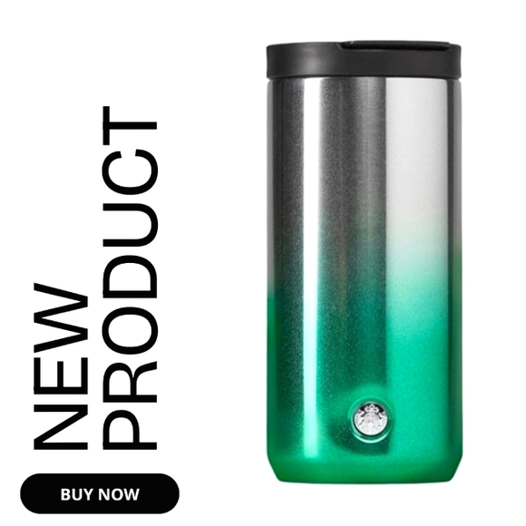 Starbucks Other - ✨NEW Starbucks Green Glitter Ombre 12 oz Stainless Steel Tumbler NWOT
